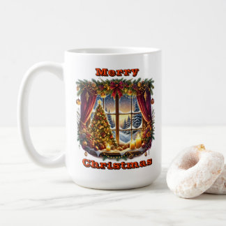 Bezaubernde Weihnachtswaldlandschaft Kaffeetasse