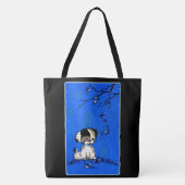 bezaubernde Welpe im Herbst Tasche (Vorderseite)