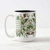 Bezaubernde Wiesen Lumbar Frühjahr Delight Pillow Zweifarbige Tasse (Links)