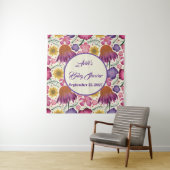 Bezaubernde Wildblume Babydusche Wandteppich (Beispiel)