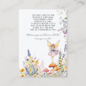 Bezaubernde Wildblume Feenggartenbücher für Baby Begleitkarte (Rückseite)