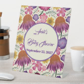 Bezaubernde Wildblume Rosa Kinderdusche Sockelschild (In Situ)