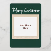 Bezaubernde Wintergärten Foto Foil Tour Folieneinladung (Rückseite)