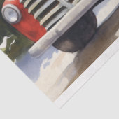 Bezaubernde Winterlandschaft: Vintage LKW-Weihnach Seidenpapier (Ausschnitt)