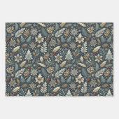 Bezaubernde Winternacht: Elegantes Weihnachtsfest  Geschenkpapier Set (Vorderseite 2)