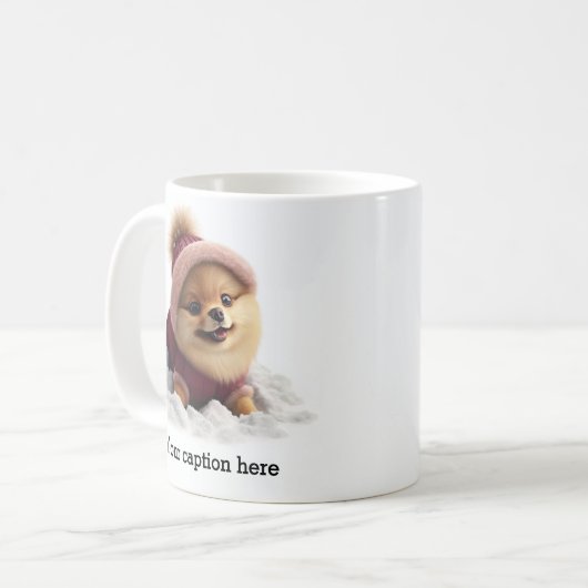 Bezaubernde Winterspielzeit im Spitz Kaffeetasse (Vorderseite Links)