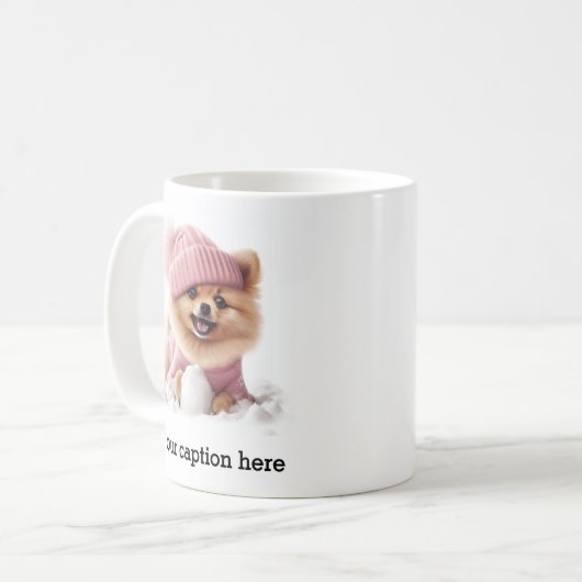 Bezaubernde Winterspielzeit im Spitz Kaffeetasse (Vorderseite Links)