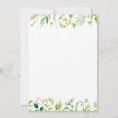 Bezaubernde Woodland Babydusche Einladung (Rückseite)