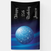 Bezaubernder 25. Geburtstags-blauer Banner (Vertikal)