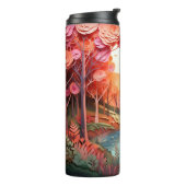 Bezaubernder 3D-Wald Thermosbecher (Nach links gedreht)