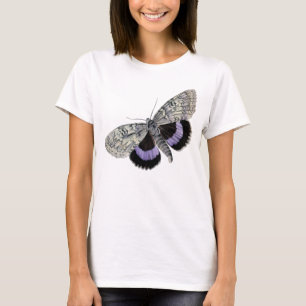 Bezaubernder, blauer Vintager Schmetterling T-Sh T-Shirt