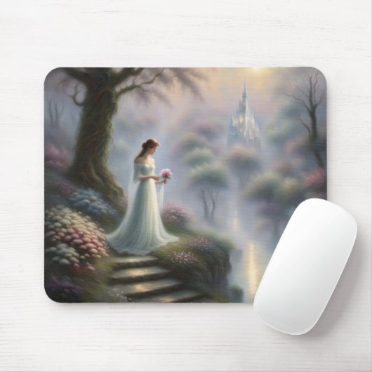 Bezaubernder Burggarten mit Prinzessin Mousepad (Mit Mouse)