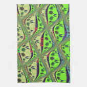 Bezaubernder eklektischer Garten Schachbrettblumen Geschirrtuch (Vertikal)