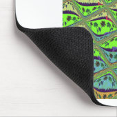 Bezaubernder eklektischer Garten Schachbrettblumen Mousepad (Ecke)