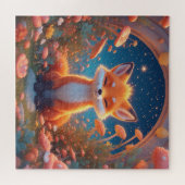 Bezaubernder Fuchs inmitten eines Fantasy-Waldes Puzzle (Horizontal)