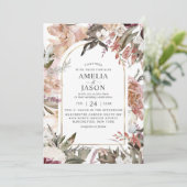 Bezaubernder Garten Elegante Einladung (Stehend Vorderseite)