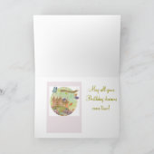 bezaubernder Geburtstag des magischen Schlosses Karte (Innenseite)