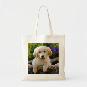 Bezaubernder Goldie Hundewelpe, Baumwolle Tragetasche