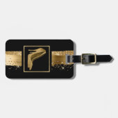 Bezaubernder GoldStilett-Gepäckanhänger Gepäckanhänger (Vorderseite horizontal)