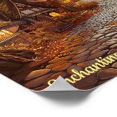 Bezaubernder Herbsttourismus in einem Storybook-Do Poster (Ecke)