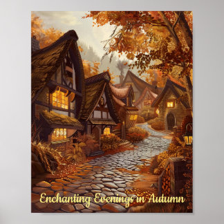 Bezaubernder Herbsttourismus in einem Storybook-Do Poster