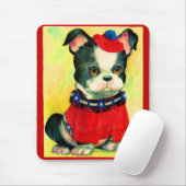 bezaubernder Hund in Hut und Pullover Mousepad (Mit Mouse)