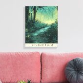 Bezaubernder Lichtwald der Fee Leinwanddruck (Insitu (Wohnzimmer))
