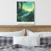 Bezaubernder Lichtwald der Fee Leinwanddruck (Insitu (Schlafzimmer))
