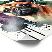 Bezaubernder Mops Fotodruck (Ecke)