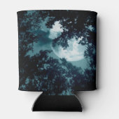 Bezaubernder Nachtwald mit Vollmond Dosenkühler (Rückseite)