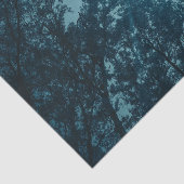 Bezaubernder Nachtwald mit Vollmond Seidenpapier (Ausschnitt)