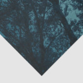 Bezaubernder Nachtwald mit Vollmond Seidenpapier (Ausschnitt)