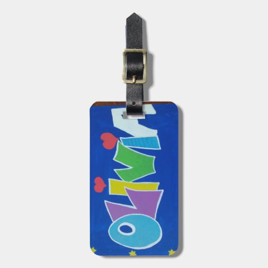 Bezaubernder Olivia-Gepäckanhänger Gepäckanhänger (Vorderseite vertikal)