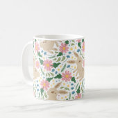bezaubernder Osterhase & Eier Muster Kaffeetasse (Vorderseite Links)
