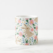 bezaubernder Osterhase & Eier Muster Kaffeetasse (Mittel)