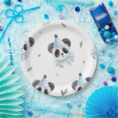 Bezaubernder Panda Bär Rustikale Teller (Party)