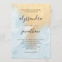 Bezaubernder Pastellblau-und Goldmarmor-Blick