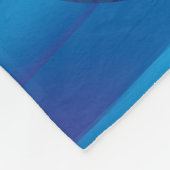 Bezaubernder personalisierter blauer Disco-Ball Fleecedecke (Ecke)
