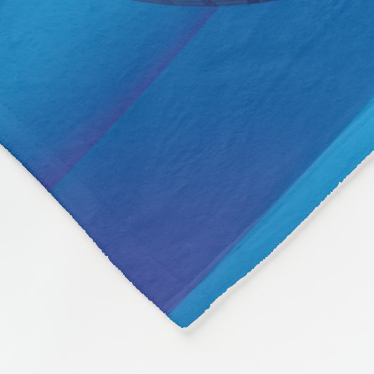 Bezaubernder personalisierter blauer Disco-Ball Fleecedecke (Ecke)