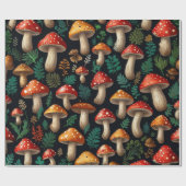 Bezaubernder Pilzwald Geschenkpapier (Flach)