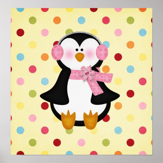 bezaubernder Pinguin Poster (Vorne)