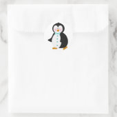 bezaubernder Pinguin Runder Aufkleber (Tasche)