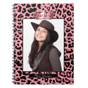 Bezaubernder rosa Jaguar-kundenspezifisches Foto Notizblock