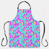 bezaubernder rosa Schmetterling Schürze (Vorderseite)