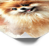 Bezaubernder Spitz Fotodruck (Ecke)