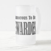 Bezaubernder Stewardess Mattglas Bierglas (VorderseiteRechts)