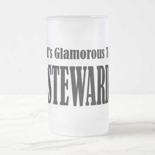 Bezaubernder Stewardess Mattglas Bierglas (Mittel)