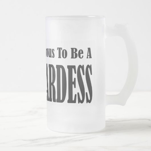 Bezaubernder Stewardess Mattglas Bierglas (Rechts)