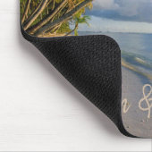Bezaubernder Strand, Sand, Palm - Personalisiert Mousepad (Ecke)