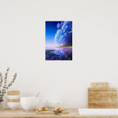 Bezaubernder Wald am Friedlichen Ufer Poster (Küche)